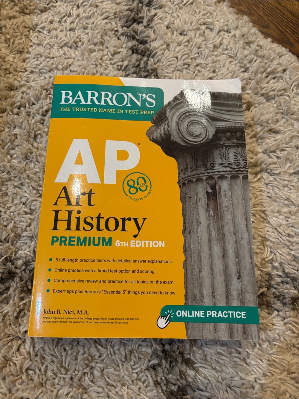 Barron's AP Art History Premium 6th Edition - Yellow Cover